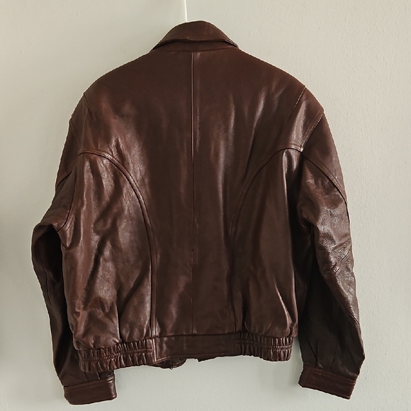 Brown Leather Jacket - Picture 7 of 9